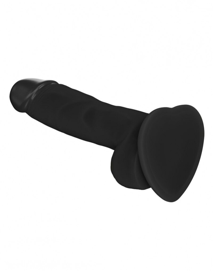 Реалістичний фалоімітатор Strap-On-Me SOFT REALISTIC DILDO Black - Size M фото 2