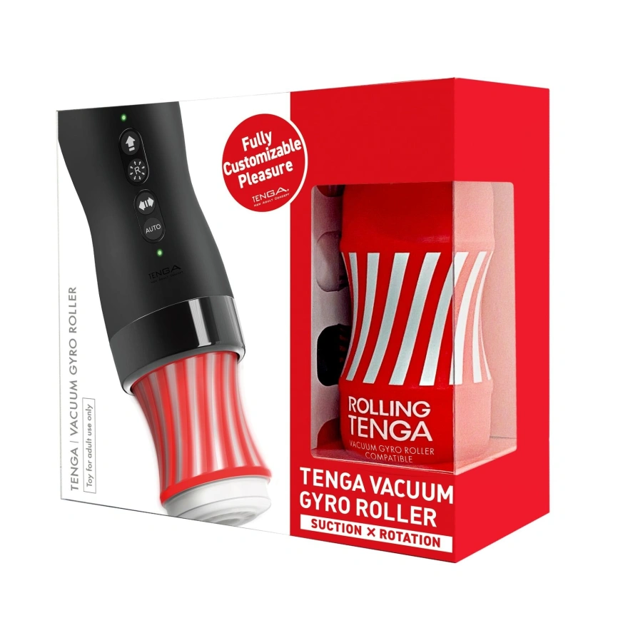 Автоматический мастурбатор Tenga VACUUM GYRO ROLLER SET, ротация и вакуум, совместим с Tenga Cup фото 8