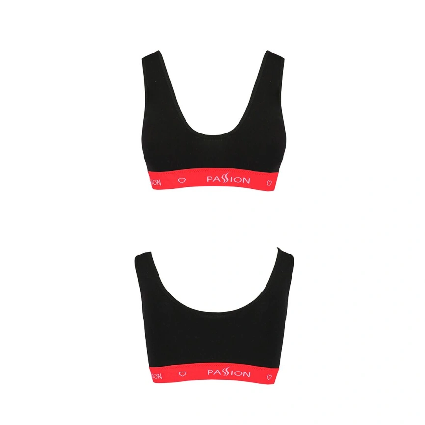 Спортивный топ на широких бретелях Passion PS003 TOP S, black фото 12