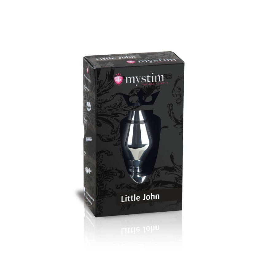 Металева анальна пробка Mystim Little John для електростимулятора, діаметр 4см фото 6