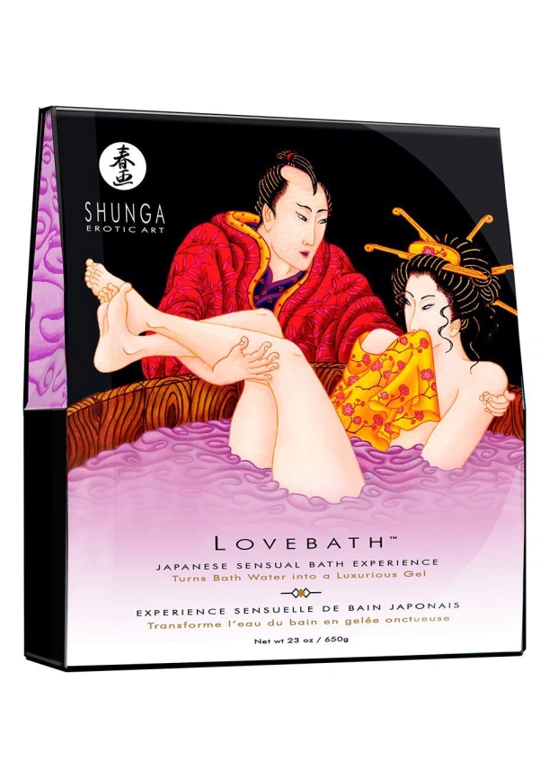 Гель для ванны Shunga LOVEBATH – Sensual Lotus 575 г, делает воду ароматным желе со SPA-эффектом фото 1
