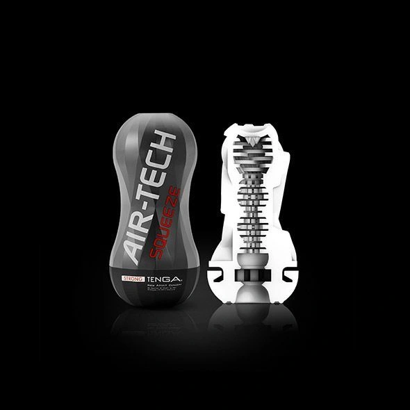 Мастурбатор Tenga Air-Tech Squeeze Strong, сжимаемый корпус, более плотный вход фото 2
