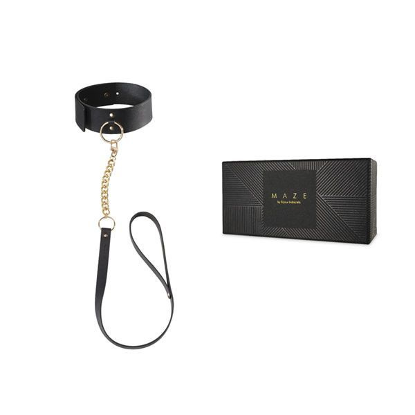 Чокер Bijoux Indiscrets MAZE – Wide Chocker Black фото 2