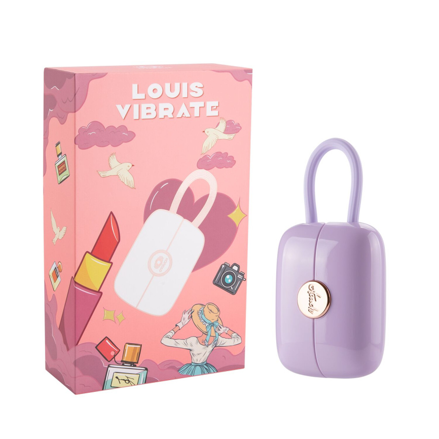 Вакуумний кліторальний стимулятор Otouch Louis Vibrate Purple з віброяйцем, у кейсі фото 10