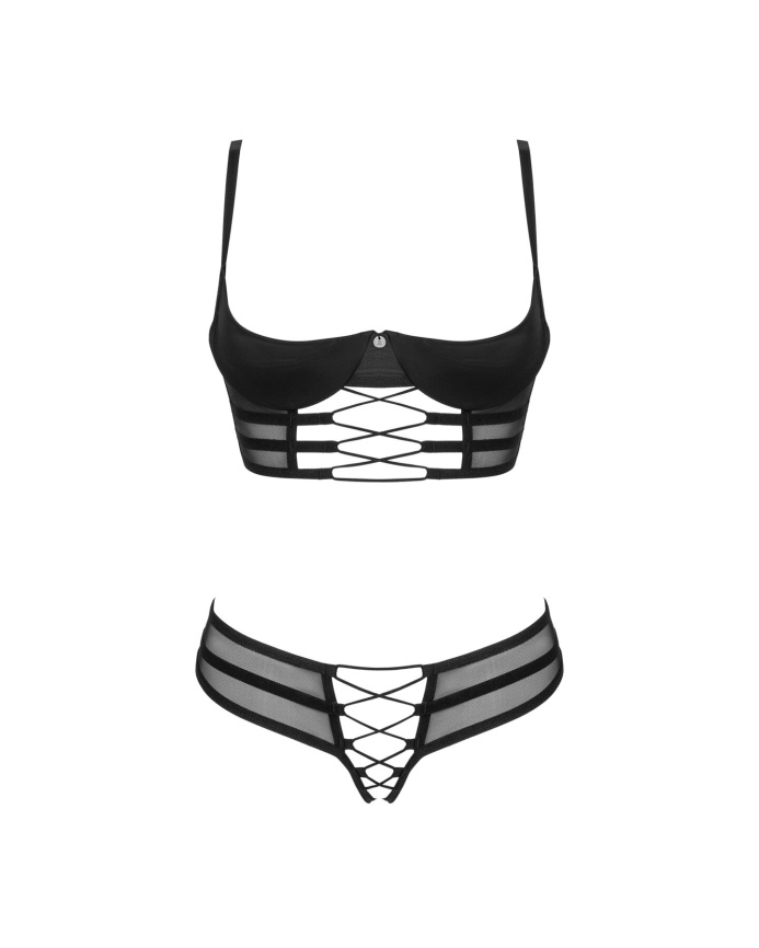 Комплект Obsessive Roxelia 2-pcs crotchless set XS/S фото 3