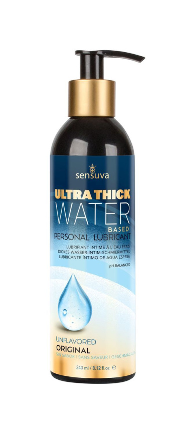 Густа змазка Sensuva Ultra-Thick Water-Based (240 мл) на водній основі, без гліцерину та парабенів фото 2