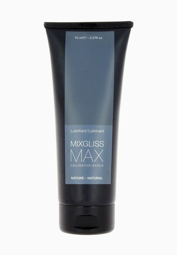 Анальний гель-змазка MixGliss MAX NATURE (70 мл) на водній основі з екстрактом алое фото 1