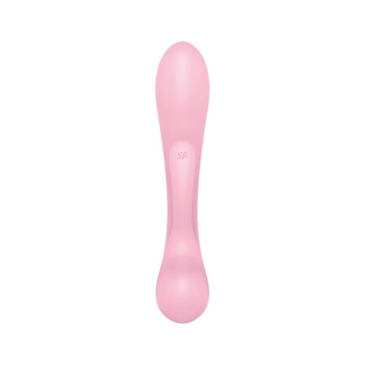 Двусторонний вибратор-кролик Satisfyer Triple Oh Pink (мятая упаковка!!!) фото 5