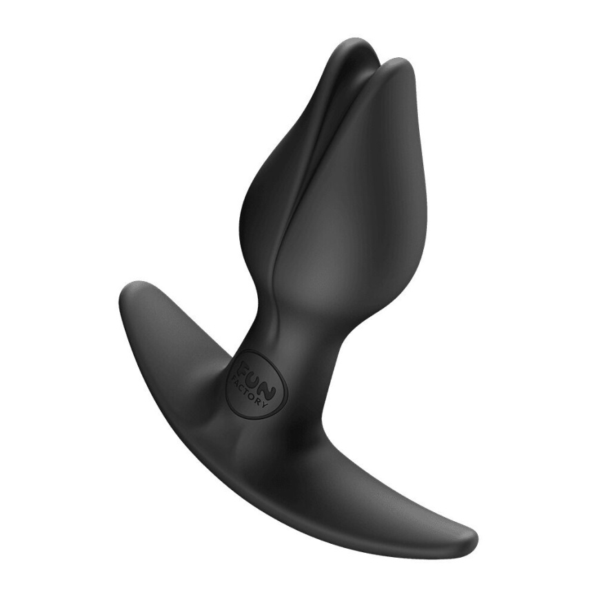 Анальна пробка Fun Factory BOOTIE FEM Black, у вигляді бутона, діаметр 2,9 см, тонкий обмежувач фото 1