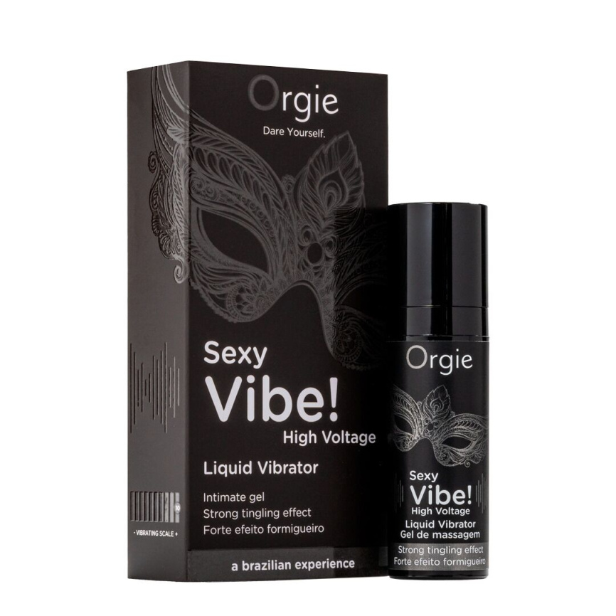 Рідкий вібратор Orgie Sexy Vibe! High Voltage, 15 мл, ефект мурашок + дуже потужна вібрація фото 1