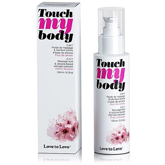 Массажный гель и смазка 2в1 Love To Love TOUCH MY BODY Cherry Blossom (100 мл) увлажняющий фото 2
