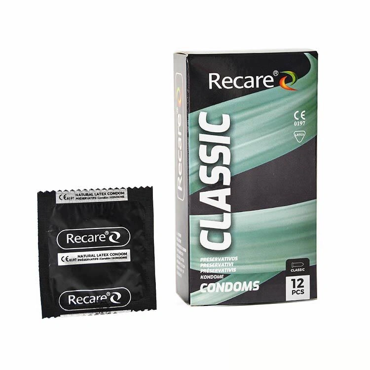 Презервативы Holographic Recare Classic Condoms 12 шт, классические фото 1