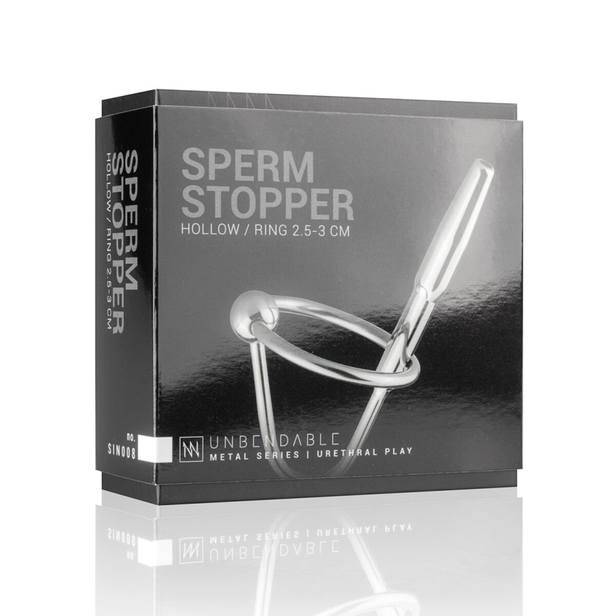 Уретральний стимулятор Sinner Gear Unbendable – Sperm Stopper Hollow Ring, 1 кільце фото 5