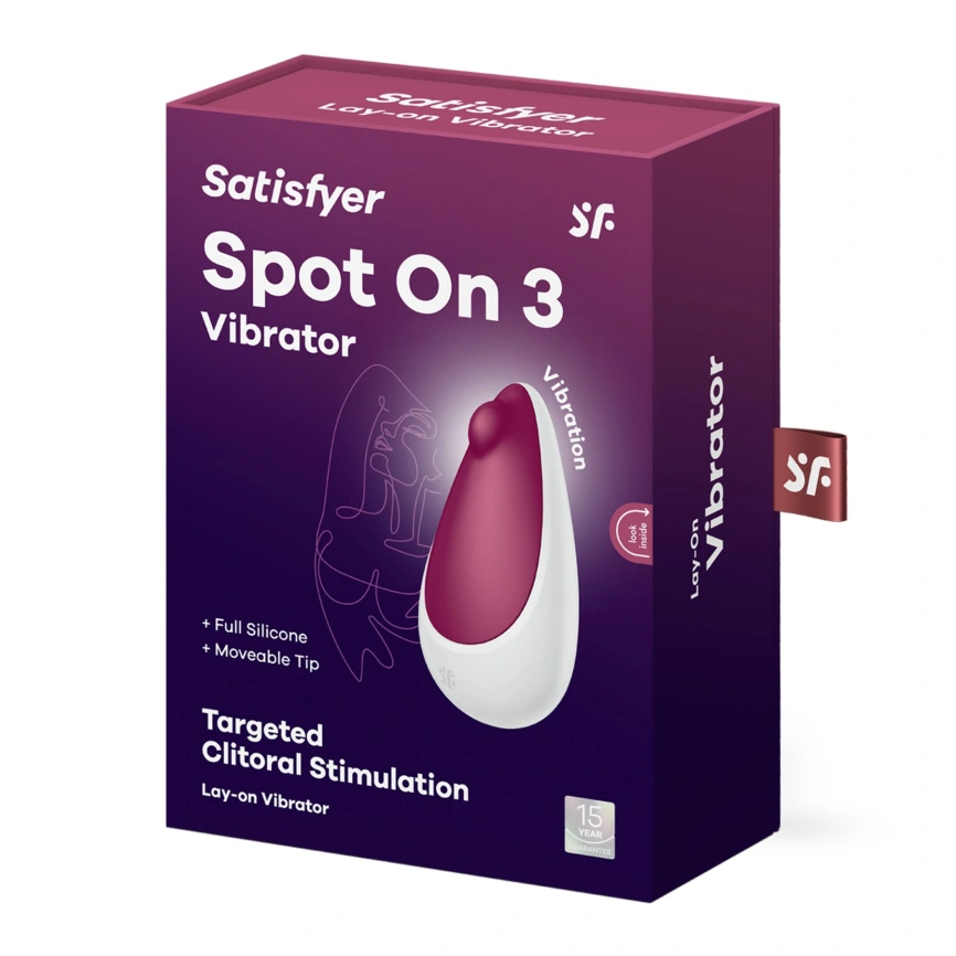Вибратор Satisfyer Spot On 3 Berry, компактный и мощный, 12 режимов фото 5