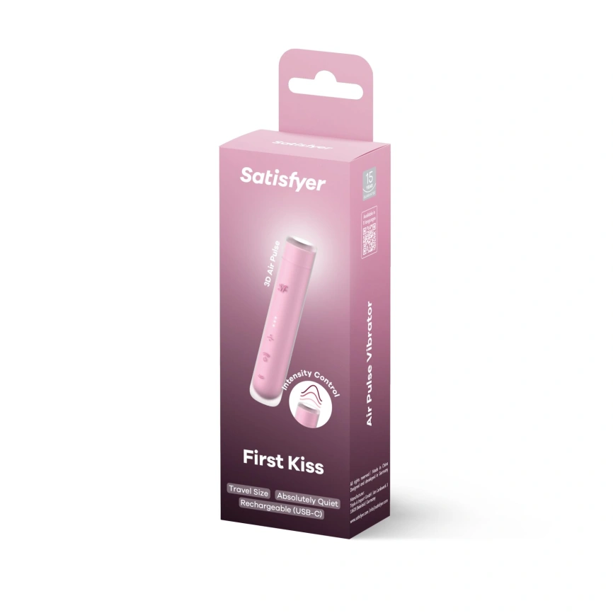 Вакуумный стимулятор Satisfyer First Kiss, технология 3D Air Pulse, 30 режимов, двойной силикон фото 5