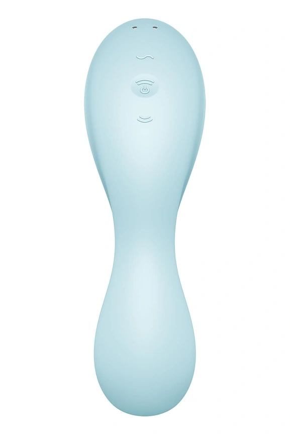 Вакуумный смарт-стимулятор с вибрацией Satisfyer Curvy Trinity 5 (Blue), управление со смартфона фото 6