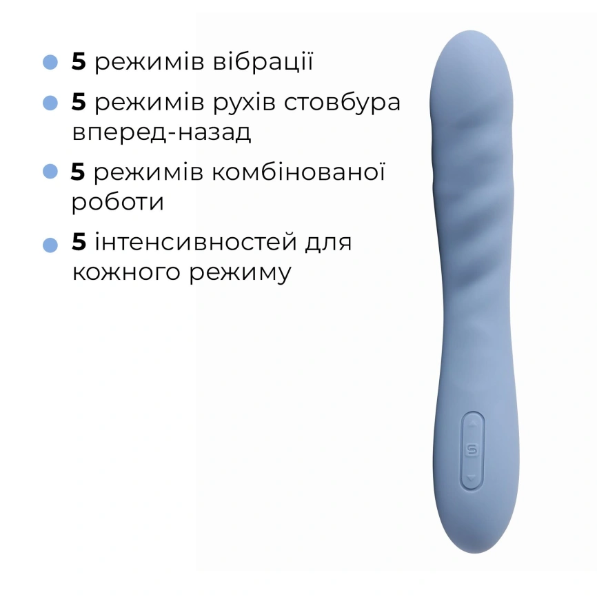 Смарт-вибратор с пульсацией Svakom Ava Neo Cornflower Blue, 15 режимов работы, водонепроницаемый фото 11