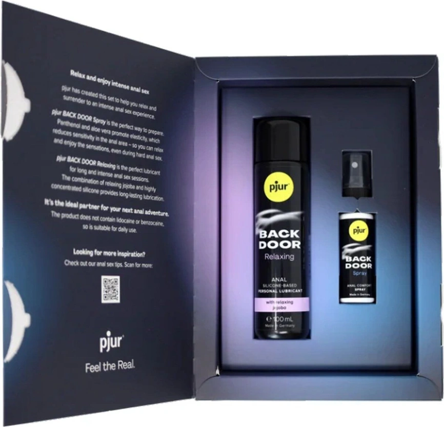 Подарочный набор pjur BACK DOOR Value Pack: силиконовая смазка 100 мл и расслабляющий спрей 20 мл фото 3