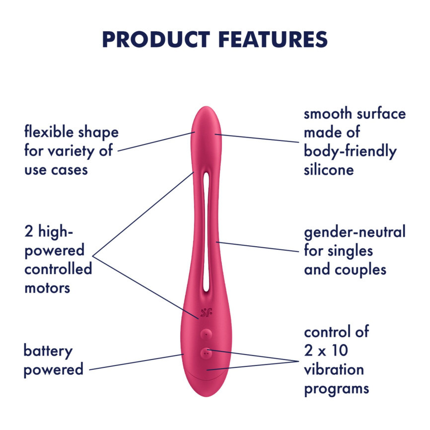 Універсальний гнучкий вібратор для пар Satisfyer Elastic Game Battery Series фото 5