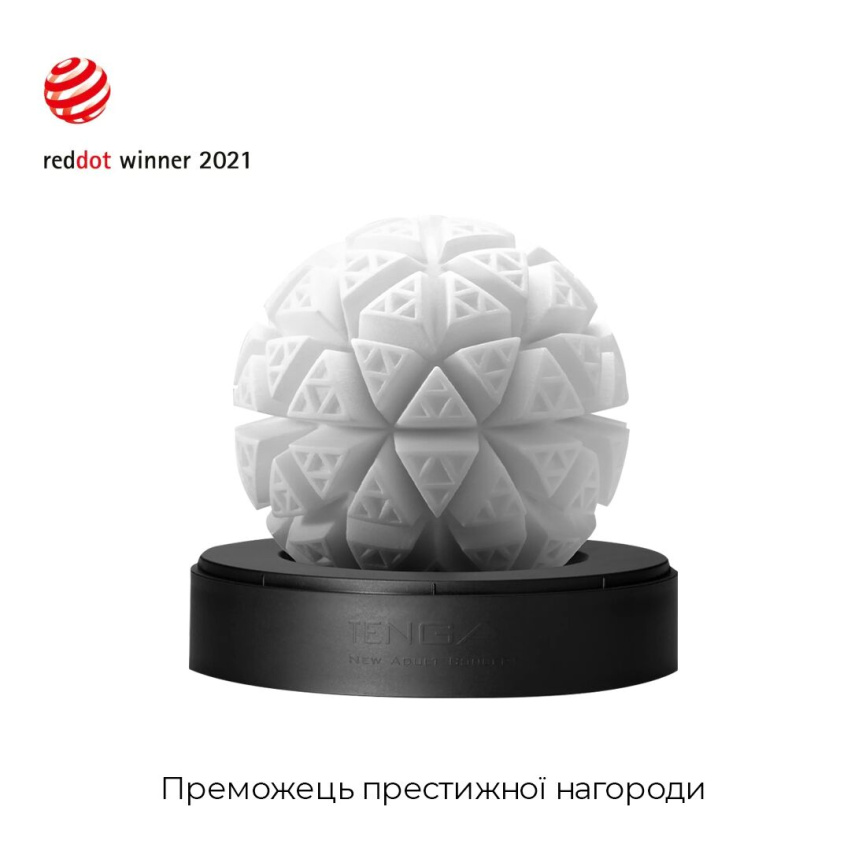 Мастурбатор Tenga Geo Glacier, новий матеріал, інтенсивні блоки, новий рівень розвитку Tenga Egg фото 3