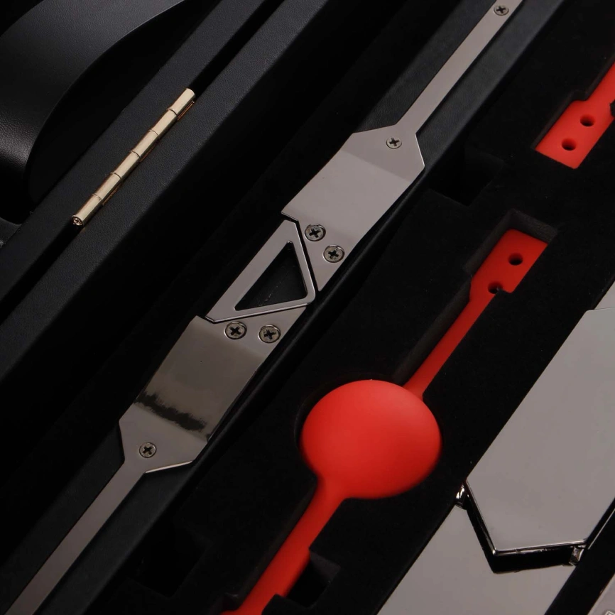БДСМ-набор LOCKINK All-in-1 BDSM Play Kit, черный, ремни, маска, кляпы, анальные пробки, свечи фото 3