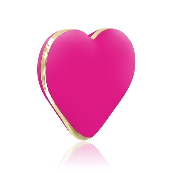 Вібратор-сердечко Rianne S: Heart Vibe Rose, 10 режимів, медичний силікон, подарункове паковання фото 2