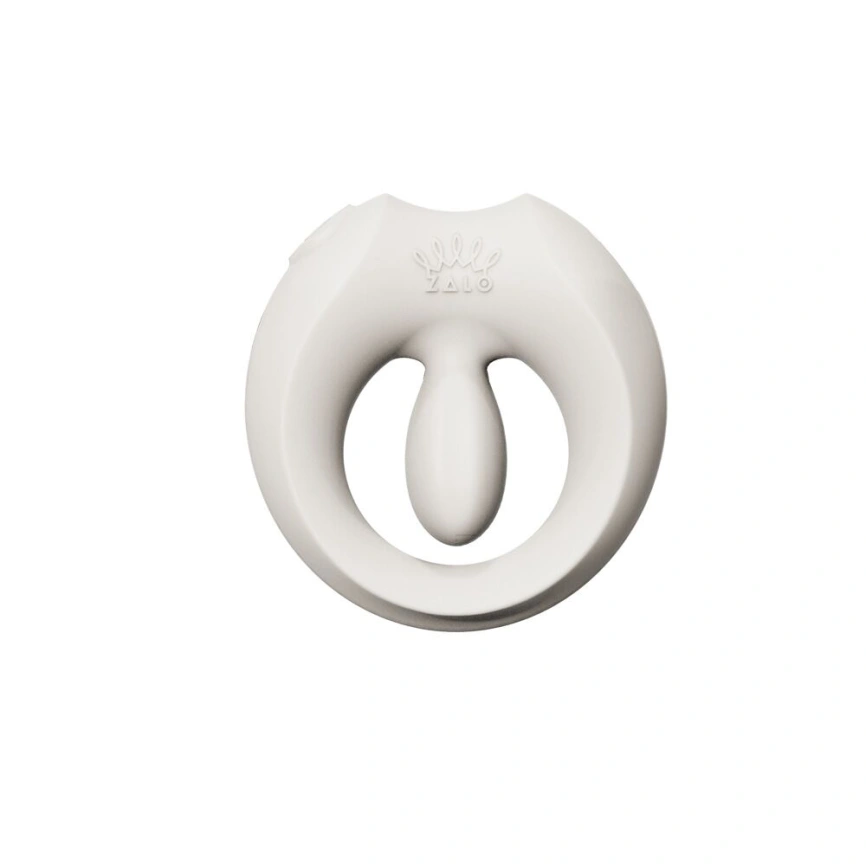 Эрекционное смарт-виброкольцо Zalo Apis Ivory White, до 4 часов работы, зарядный кейс фото 1