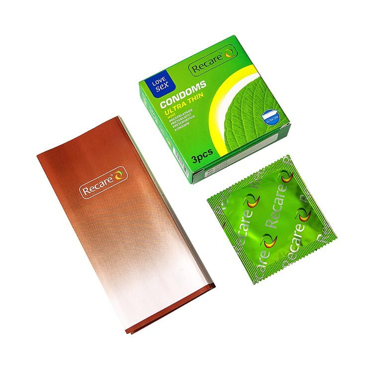 Презервативи Ultra Thin Mint Condoms 3 шт, ультратонкі, аромат: м'ята фото 3