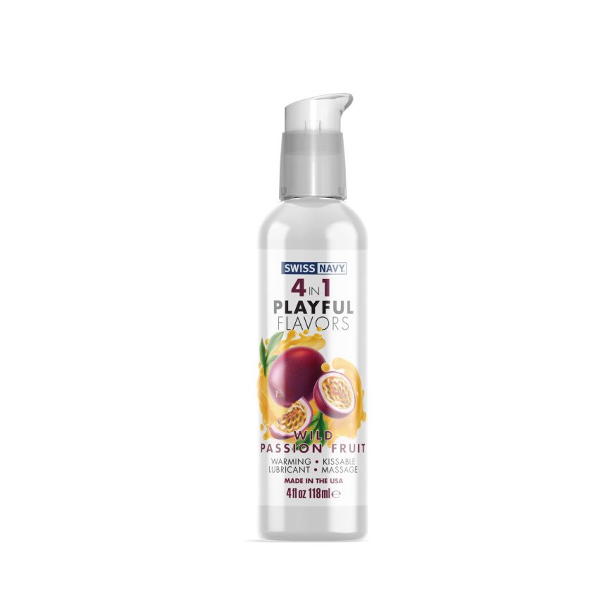 Лубрикант на водній основі Swiss Navy 4 in 1 Wild Passion Fruit 118 мл фото 1