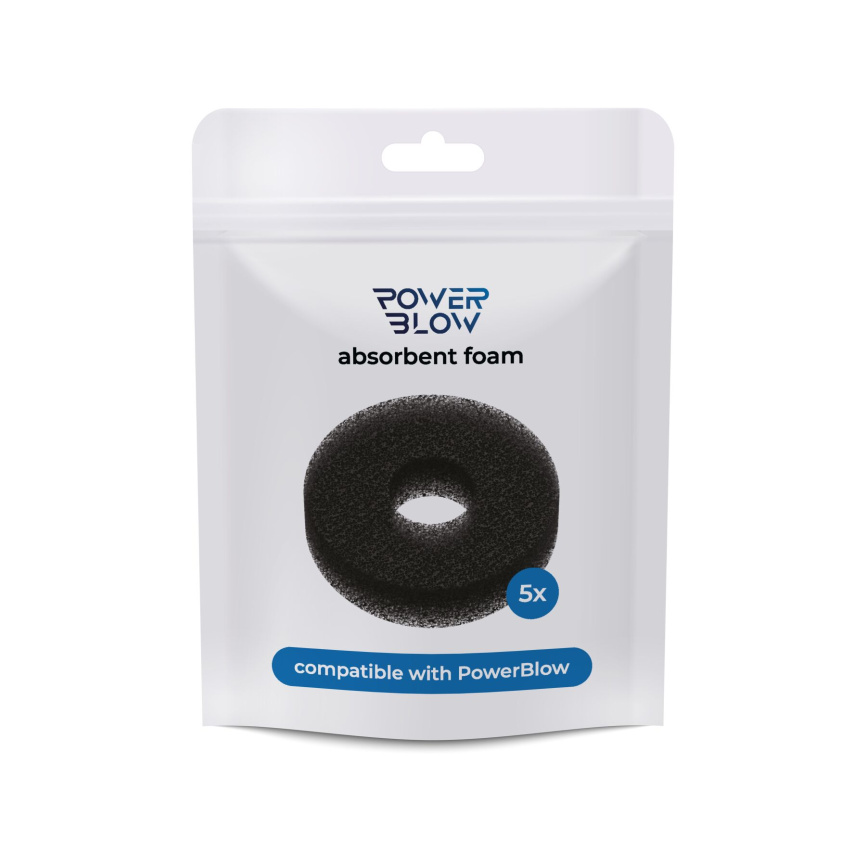 Поглинальна губка Kiiroo Powerblow Absorbent Foam 5 шт, для вакуумної насадки Powerblow фото 2