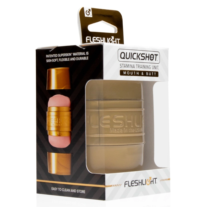 Мастурбатор Fleshlight Quickshot STU, компактный, отлично для пар и минета фото 7