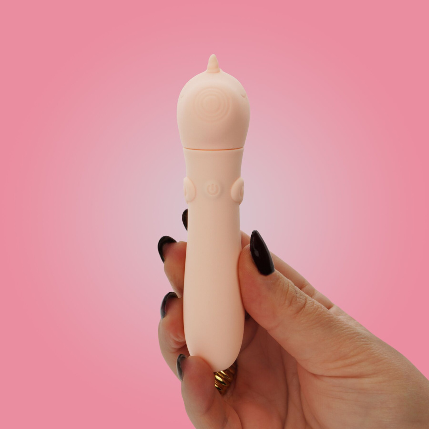 Вібратор-єдиноріжка Unihorn USB Bullet – Heart Throb, віброкуля, USB-зарядка, 10 режимів фото 7