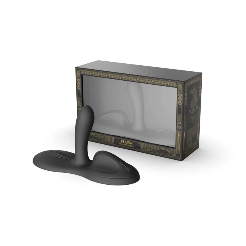 Sit-on-top смарт-вібратор Zalo – Flora Smart Vibrating Pad Obsidian Black, 9 моторів фото 5