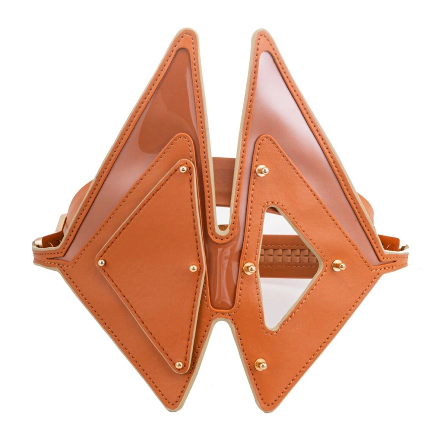 Маска на глаза LOCKINK Vixen Blindfold, коричневая, натуральная кожа, регулируемый объем фото 2