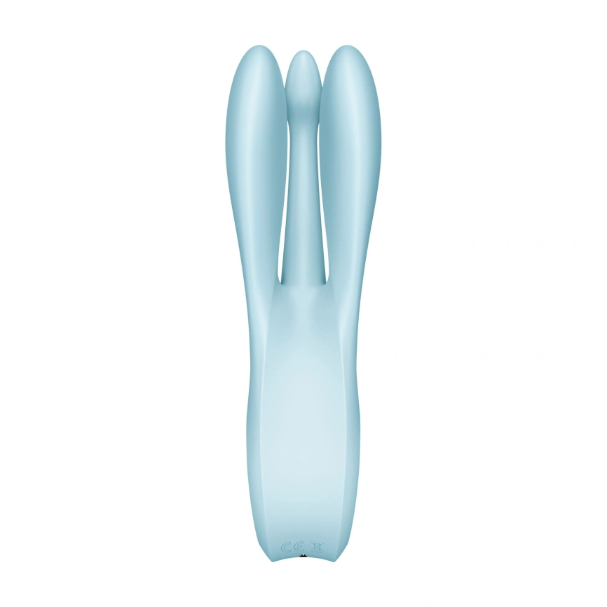Клиторальный вибратор Satisfyer Threesome 1 Light Blue с тремя гибкими пальчиками фото 4