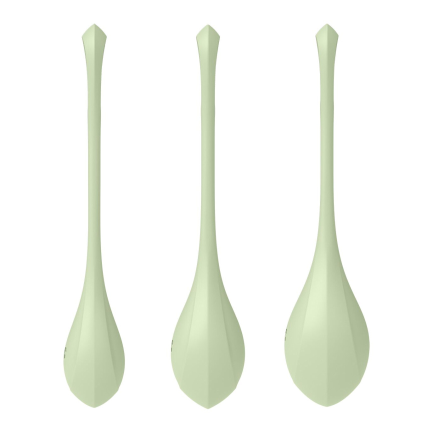 Набір йоні-намистин Satisfyer Yoni Power 2 Light Green, діаметр 2-2,5-3 см, маса 22-44-73 г фото 2