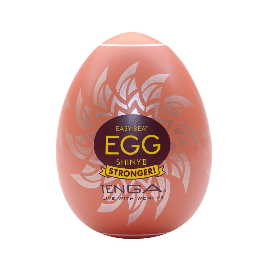 Мастурбатор-яйцо Tenga Egg Shiny II, плотный TPE, пробник лубриканта 5 мл фото 1