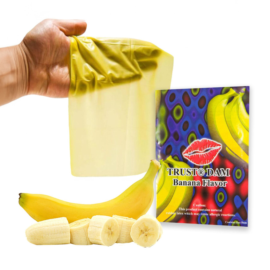 Латексна серветка Latex Dental Dams Banana 1 шт фото 1
