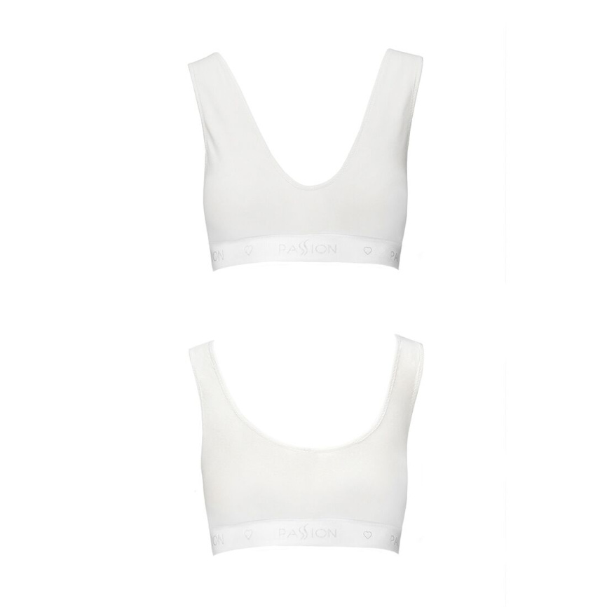 Спортивний топ з еластичної бавовни Passion PS005 TOP XL, white фото 5