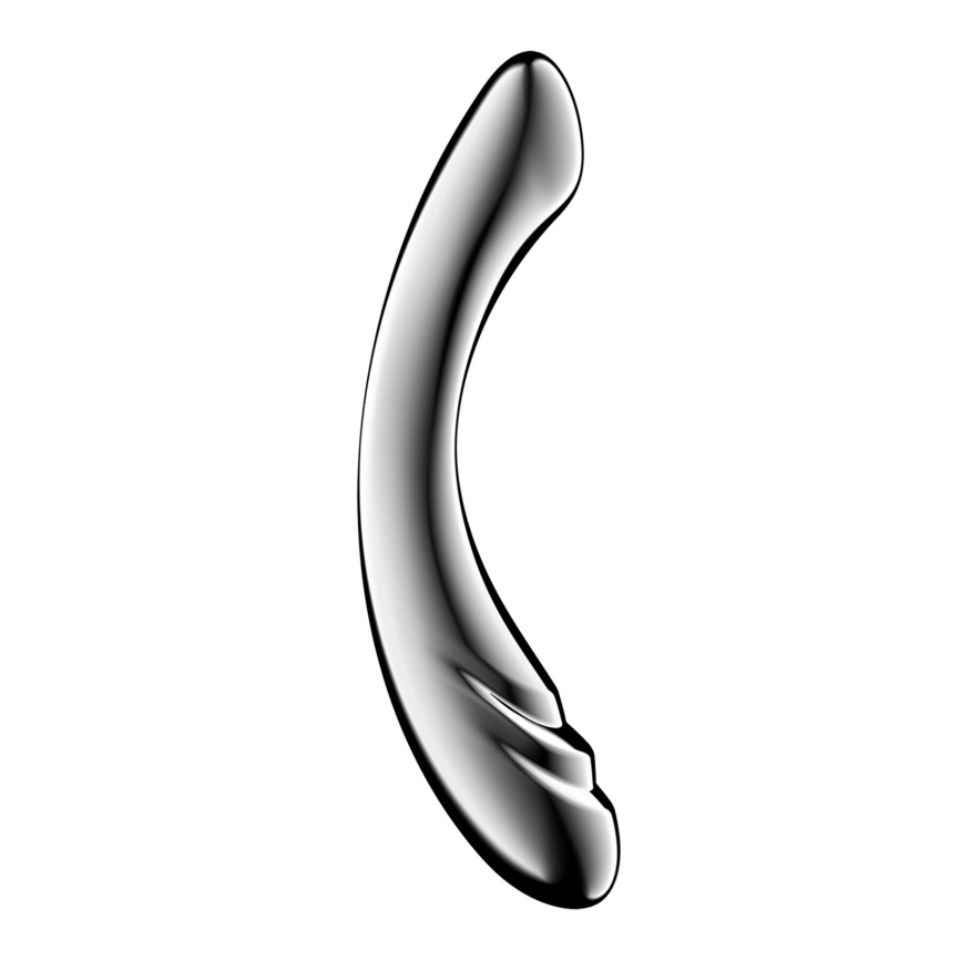 Металевий дилдо Satisfyer Pure Gravity 3, двосторонній, можна нагрівати й охолоджувати, дуже важкий фото 1