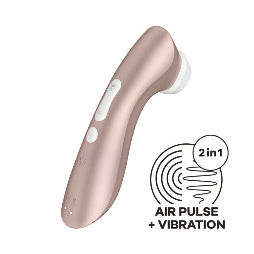 Вакуумний кліторальний стимулятор Satisfyer Pro 2+ Vibration з вібрацією фото 4