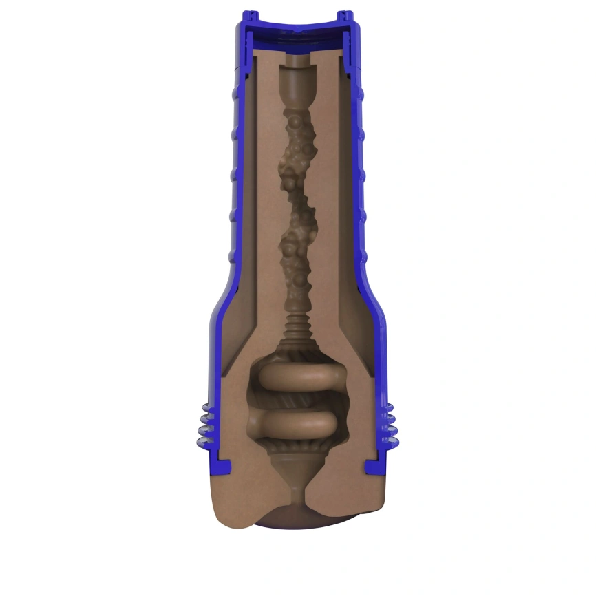 Мастурбатор-попка Fleshlight Boost Blast Female Medium Dark Flesh, плавающие кольца Turbo Tech фото 5