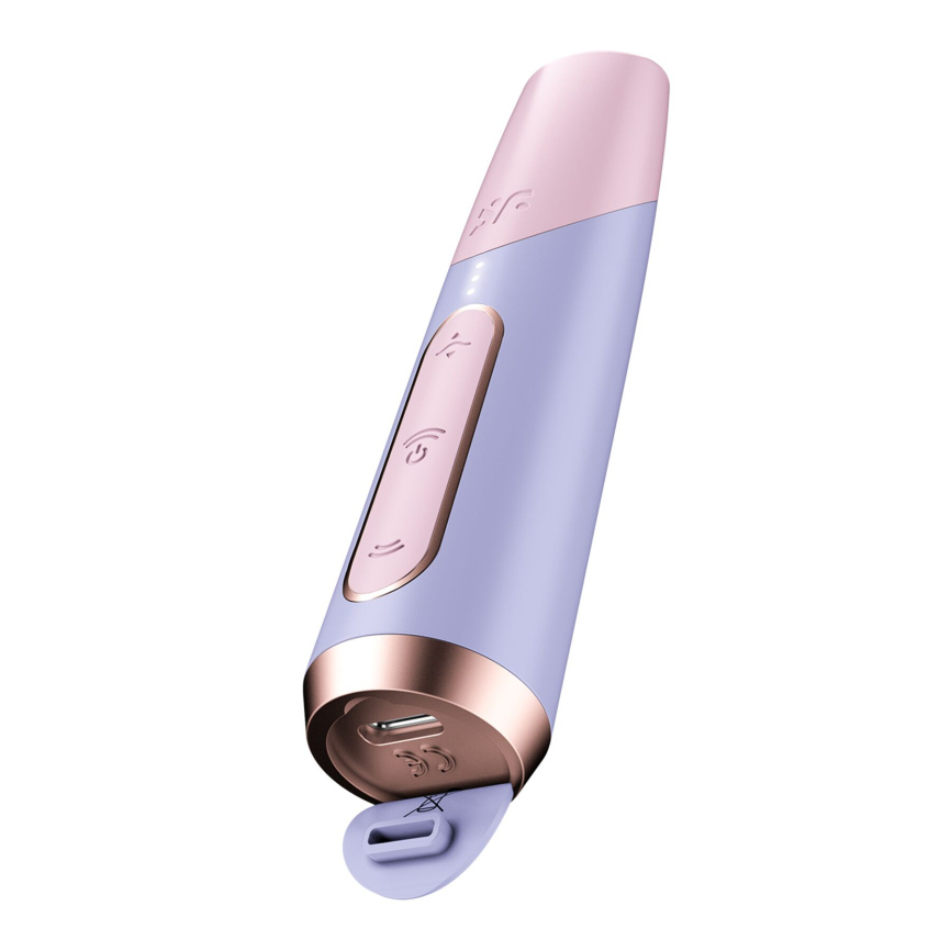 Вакуумний стимулятор Satisfyer Bold Kiss Violet, магнітна технологія 3D Air Pulse, 30 режимів роботи фото 4