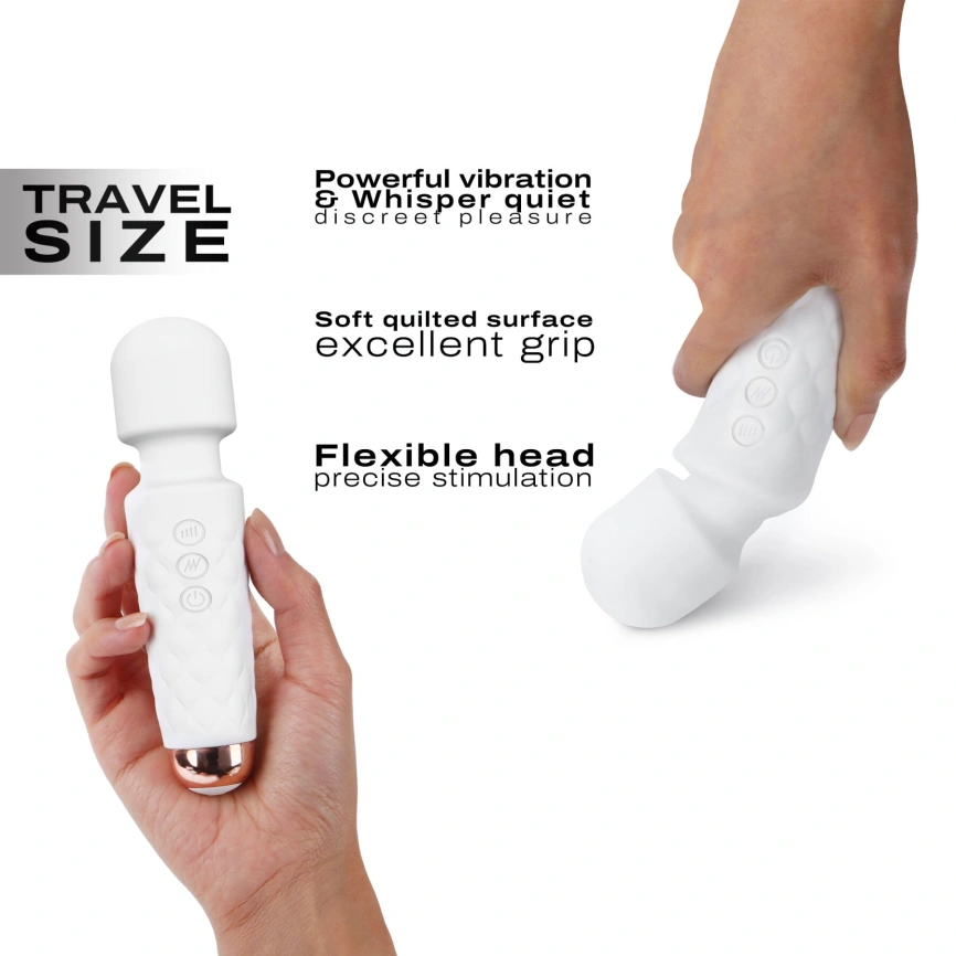 Минивибромассажер Dorcel Wand Mini Wanderful White фото 3