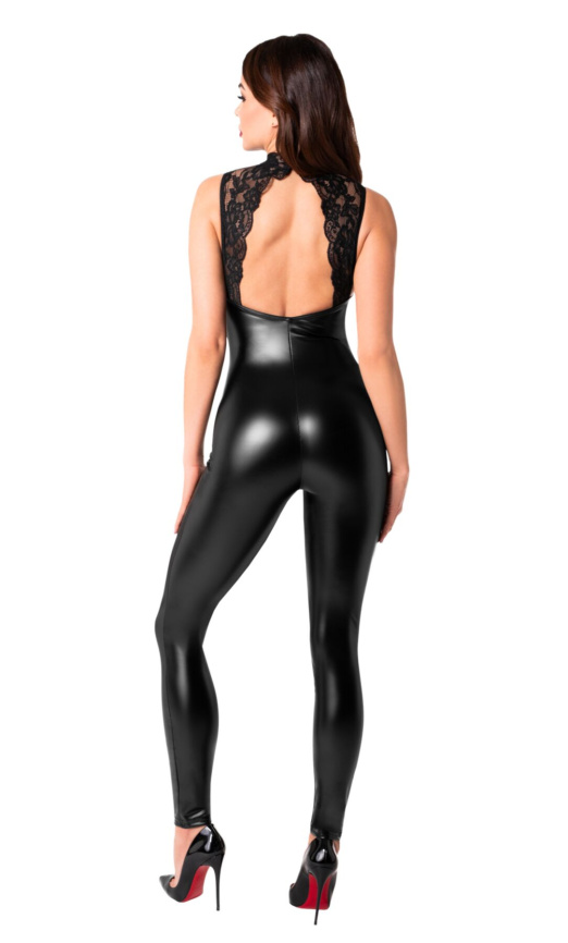 Комбінезон Noir Handmade F342 Powerwetlook and lace overall - XL фото 4