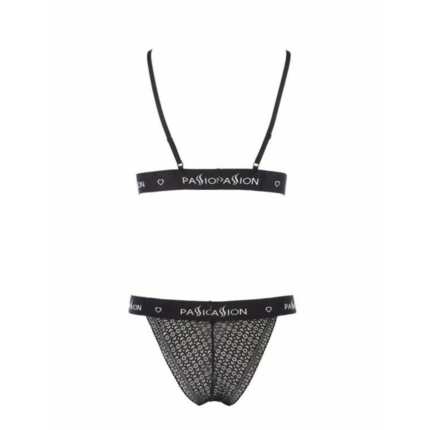 Комплект білизни Passion Exclusive GLAMISS SET S/M, black фото 4