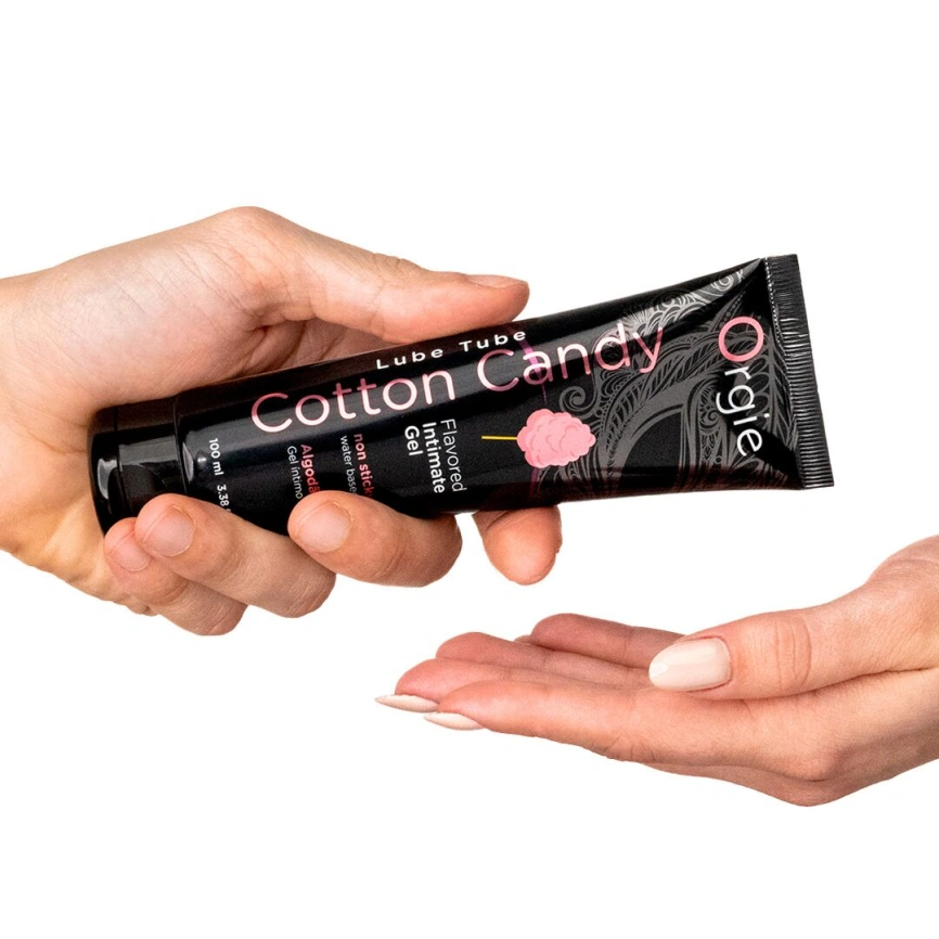 Лубрикант на водной основе Orgie Lube Tube Cotton Candy, 100 мл, со вкусом и ароматом сладкой ваты фото 2