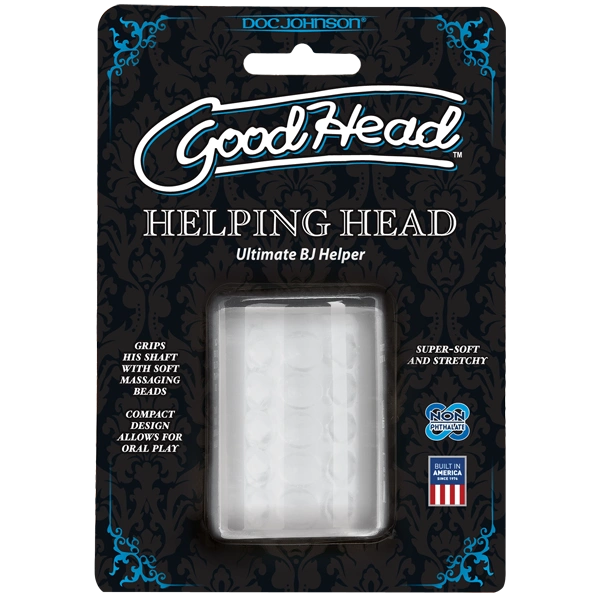 Мастурбатор Doc Johnson GoodHead - Helping Head ULTRASKYN, супер помогалочка для минета фото 2