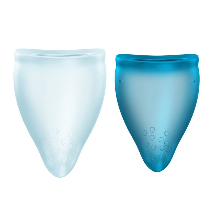 Набір менструальних чаш Fun Factory FUN CUP EXPLORE KIT, 2 шт, Multicolored Turquoise, об’єми 20 та 30 мл фото 1
