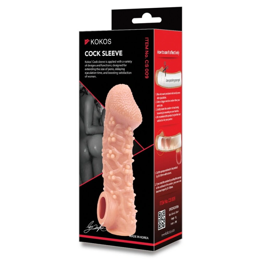 Насадка на член Kokos Cock Sleeve CS 009 L фото 6